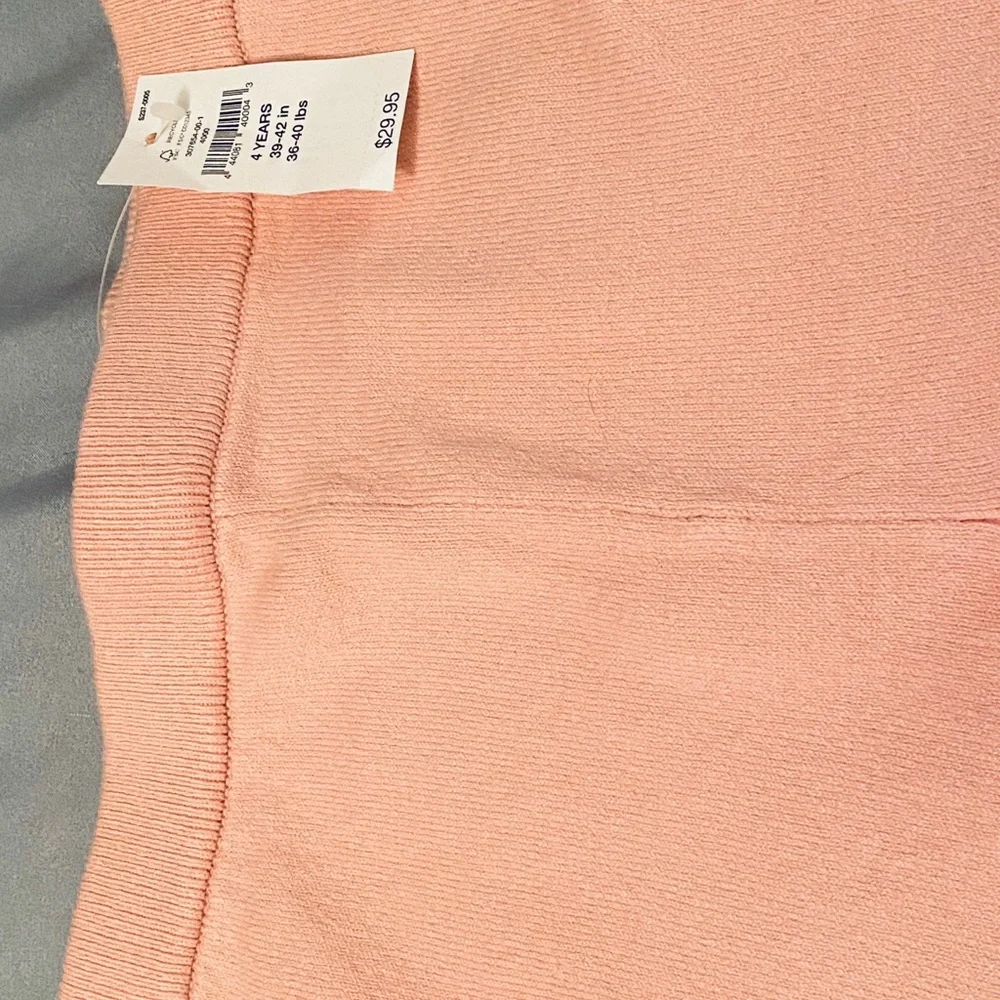 NWT Baby Gap heart knee sweater legging, Sz4